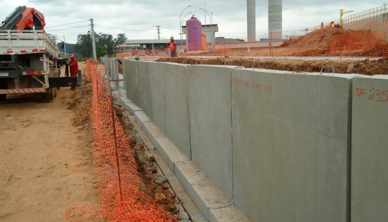Instalação de Muro Pré Fabricado para Construção São Bernardo do Campo - Muro Pré Moldado de Concreto Estampado
