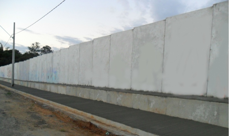 Instalação de Muro Pré Moldado Lajeado Palmares Paulista - Muro Pré Moldado de Concreto Estampado