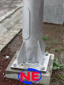 Bases de Concreto para Poste Metálico Igarapava - Base de Concreto para Poste Flangeado