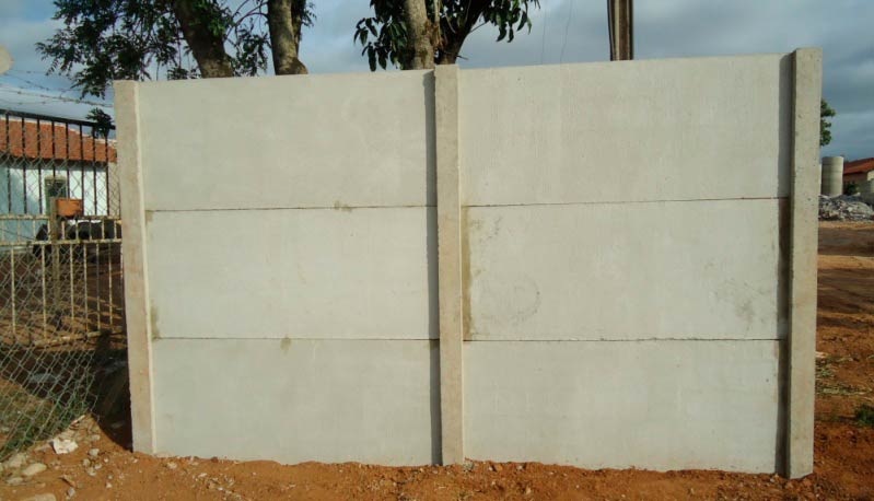 Muro Pré Fabricado de Concreto Preço M2 Guará - Muro Pré Moldado Lajeado