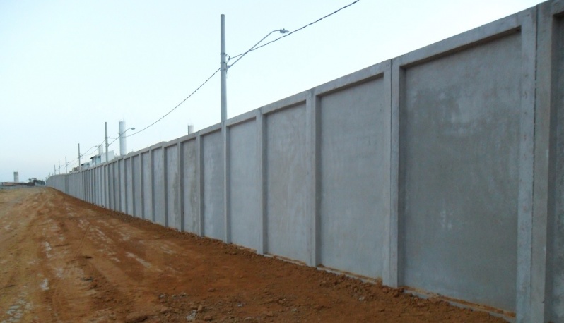 Muro Pré Moldado Concreto Preço M2 José Bonifácio - Muro Pré Fabricado