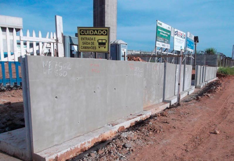 Muro Pré Moldado Concreto Eldorado - Muro Pré Moldado de Concreto Estampado