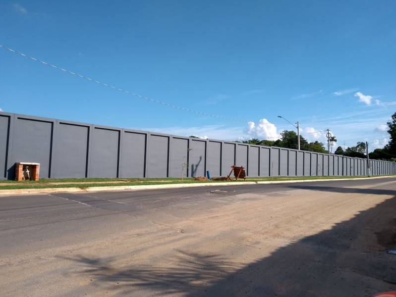Muro Pré Moldado Loteamento Maracaí - Muros Pré Fabricados de Concreto