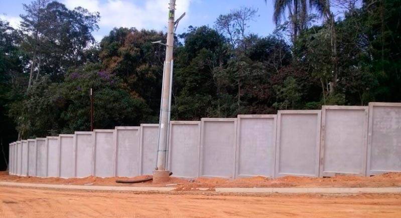 Muro Pré Moldado para Industria Nova Independência - Muro Pré Moldado para Galpão