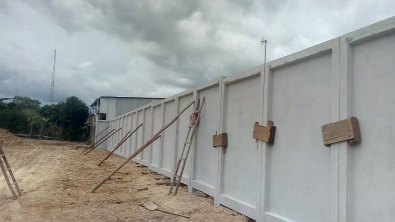 Muros Pré Fabricados Preço São Vicente - Muro Pré Moldado para Empresa
