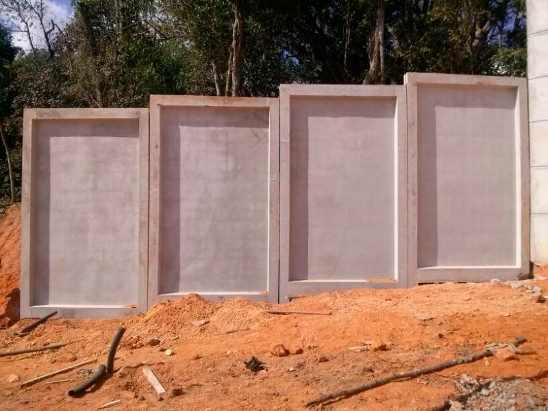 Quanto Custa Muro Pré Moldado Silveiras - Muro Pré Moldado de Concreto Estampado