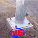 base de concreto para poste metálico preço Ipeúna
