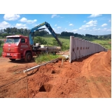 empresa de muro placa concreto Mineiros do Tietê