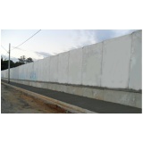 instalação de muro pré moldado lajeado Tambaú