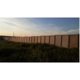 muro de concreto em placas São José do Rio Preto