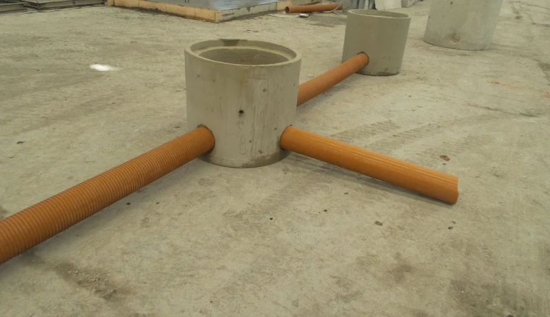 Anel para encanamento de esgoto