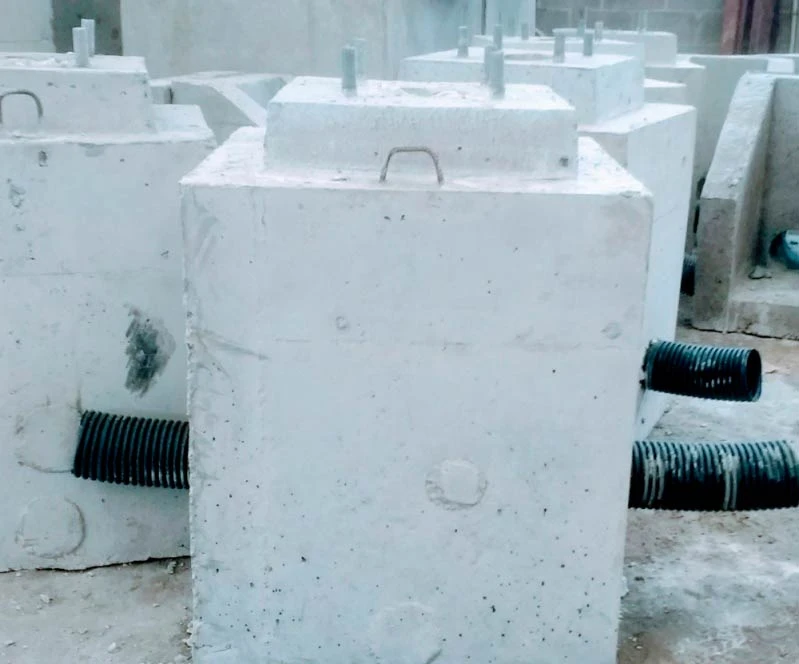 Base para poste de concreto