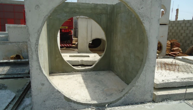 Caixa de concreto pré-fabricada