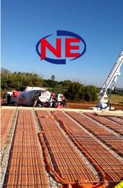 Concreto usinado na laje