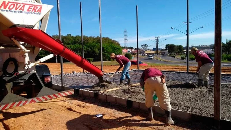 Concreto usinado para calçada