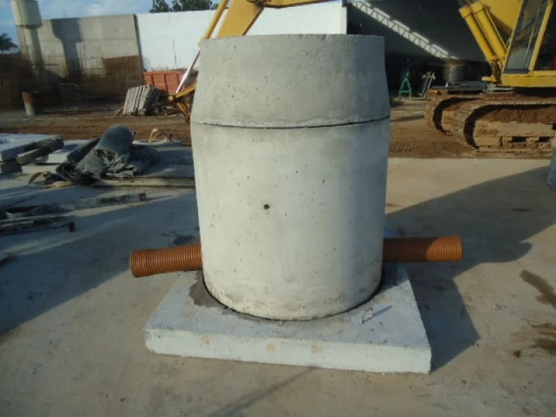 Cone pré-moldado para esgoto