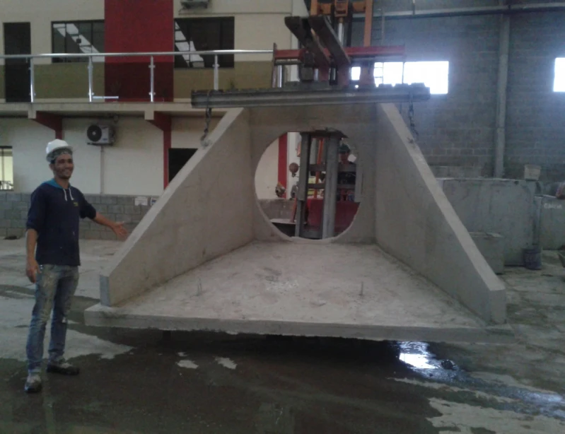 Muro de ala pré-moldado para construção civil