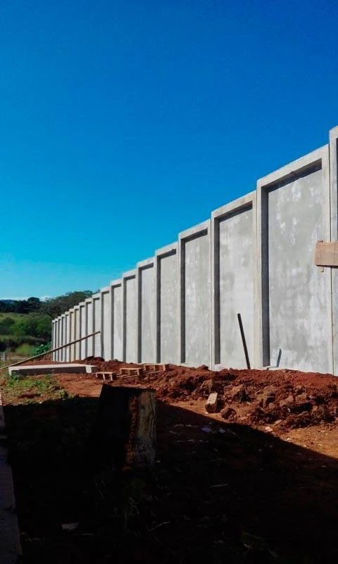 Muro para loteamentos pré moldado