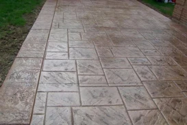 Piso de concreto estampado