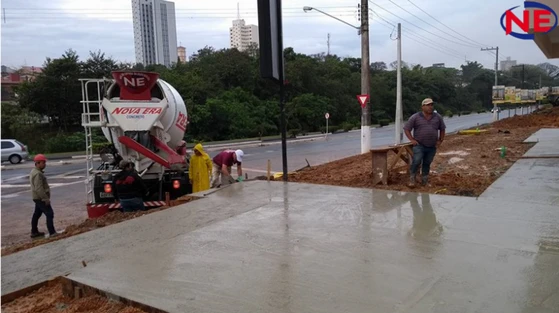 Piso em cimento polido