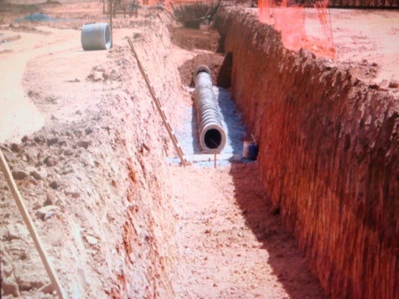 Sistema de drenagem de terreno